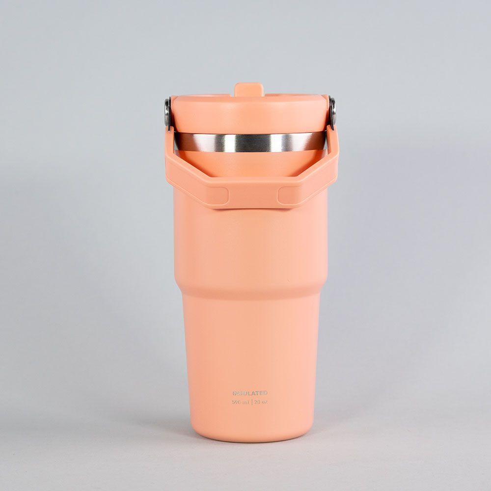 BOTELLA INSULADA CON MANGO 590ML KEEP CORAL-3