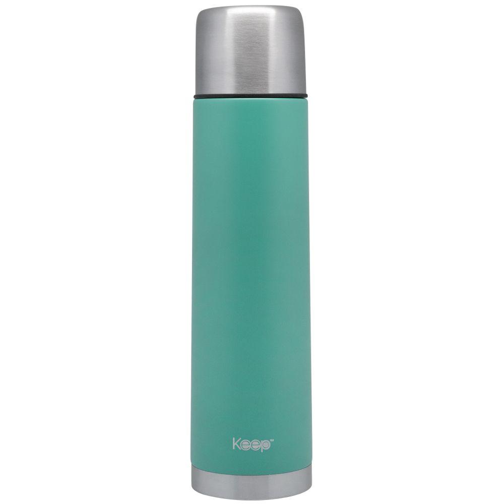 Termo Bala 1.0L Rubber keep -CELESTE-1