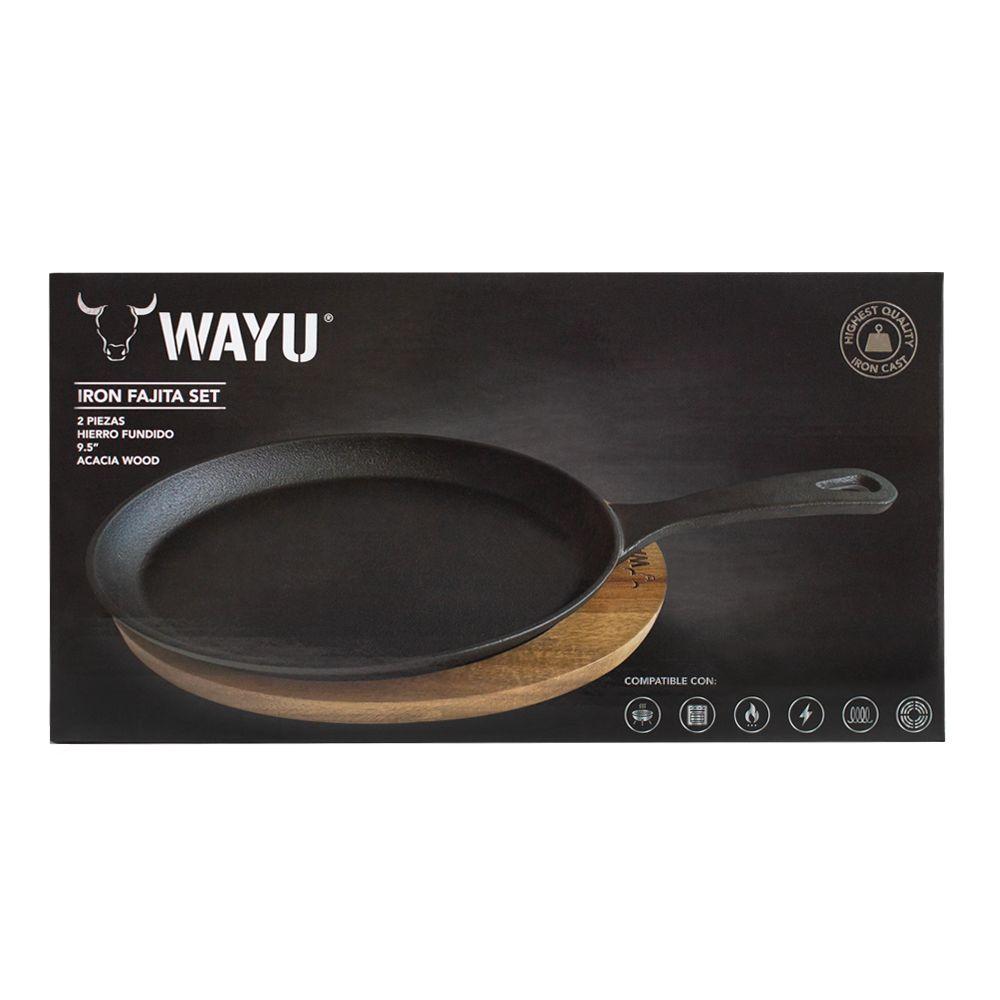 Sarten Iron Cast Base Madera Wayu-3