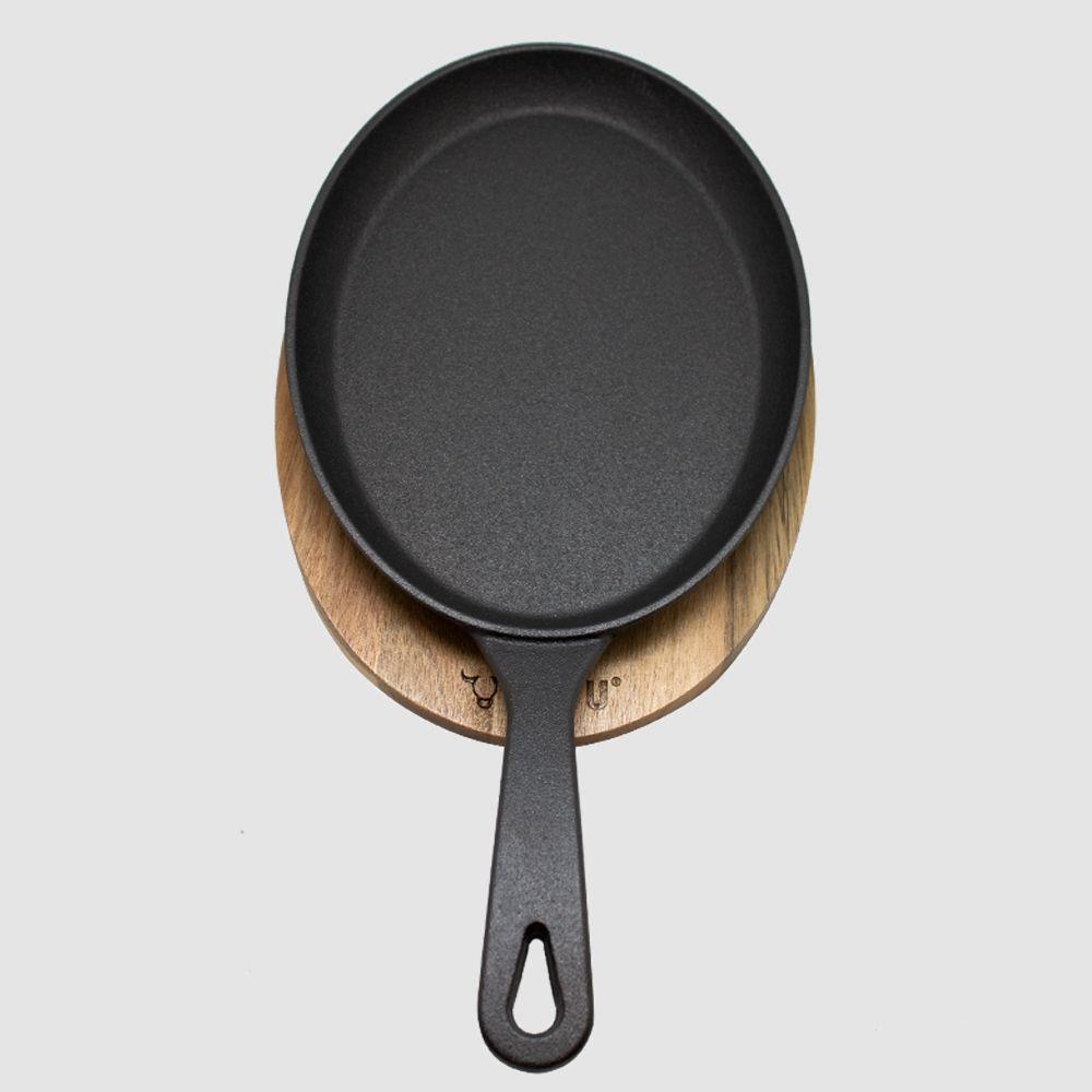 Sarten Iron Cast Base Madera Wayu-2