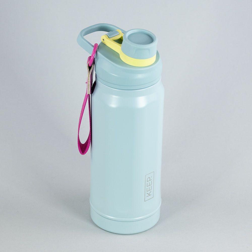 BOTELLA INSULADA STRAP 650ML FLASK KEEP CELESTE-2