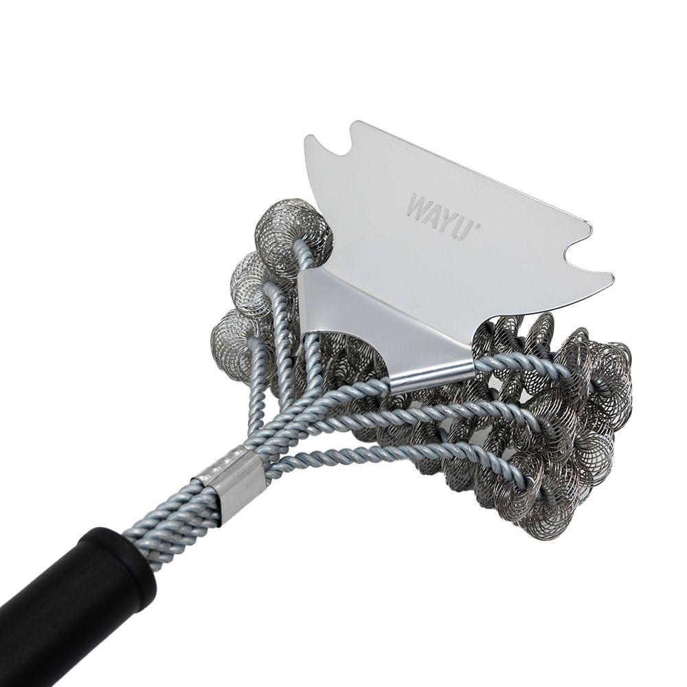 Cepillo Limpia Parrillas Con Raspador Wayu-2