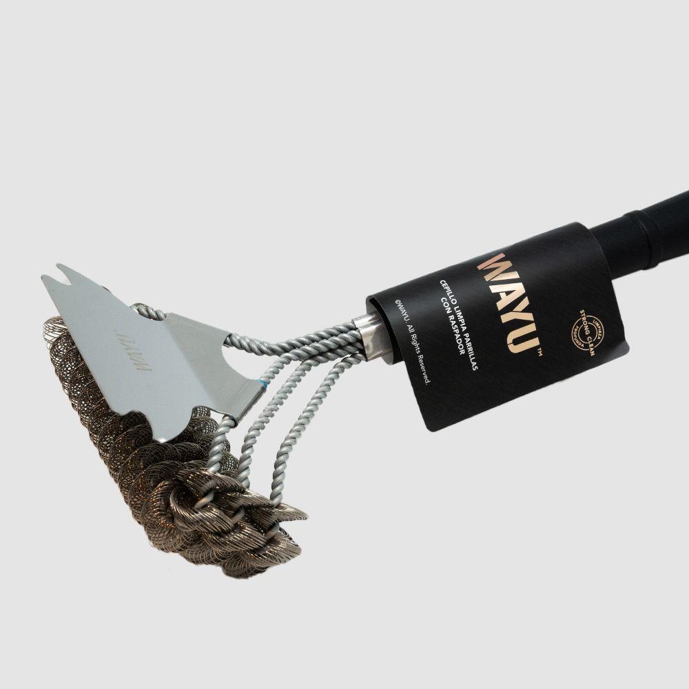 Cepillo Limpia Parrillas Con Raspador Wayu-3