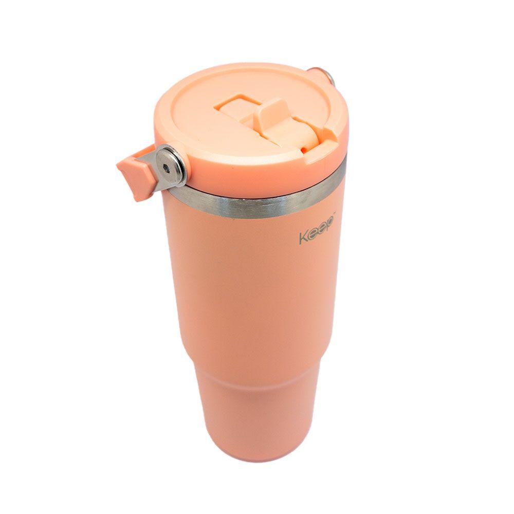 BOTELLA INSULADA CON MANGO 85O ML KEEP - CORAL-2