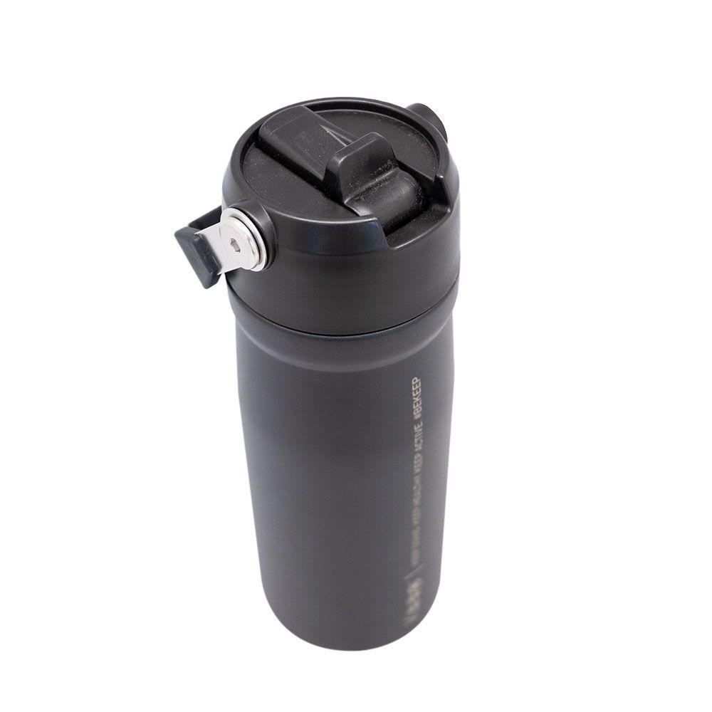 BOTELLA INSULADA CON MANGO 65O ML KEEP - NEGRO-3