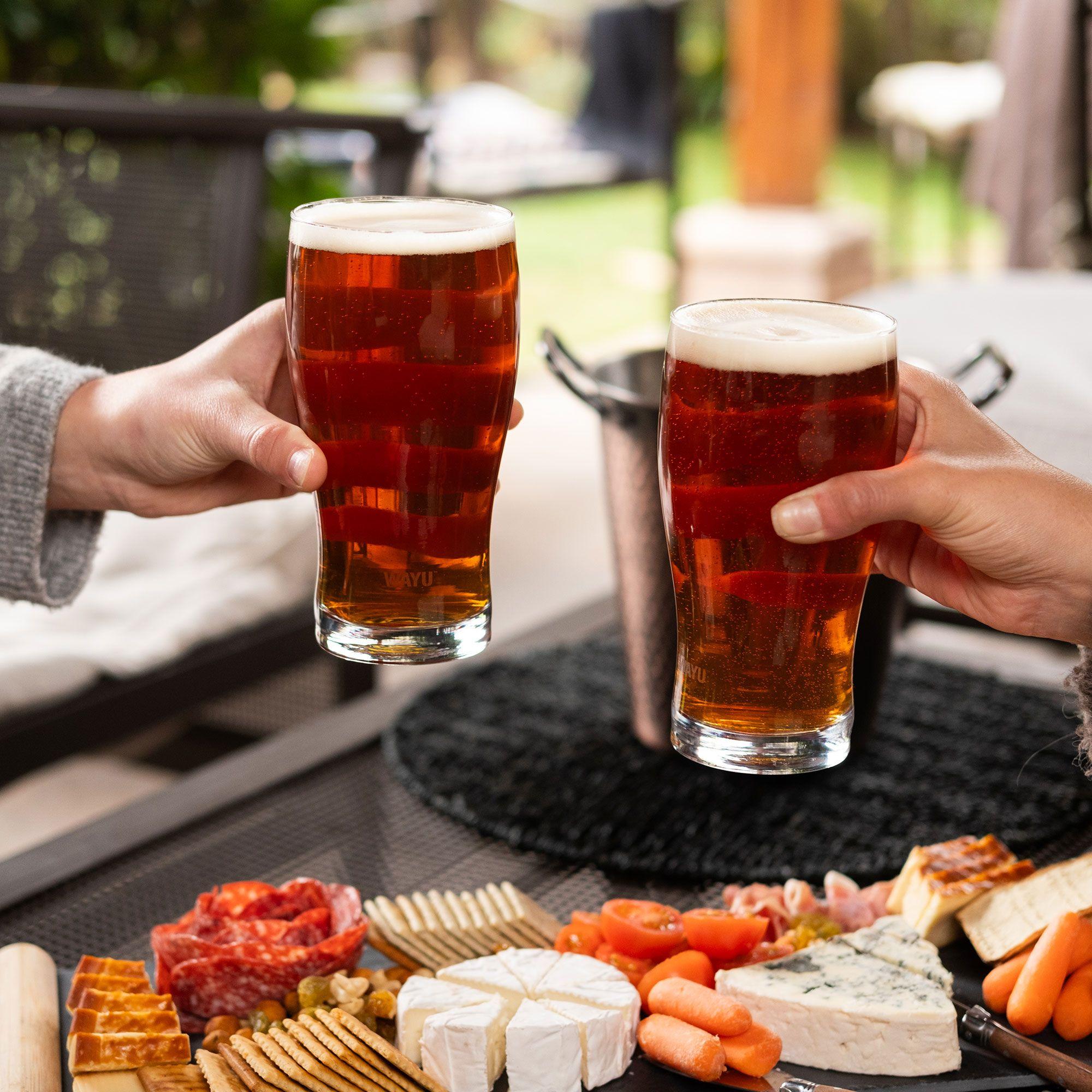 Set 4 Beer Glass 570 ml Wayu-3