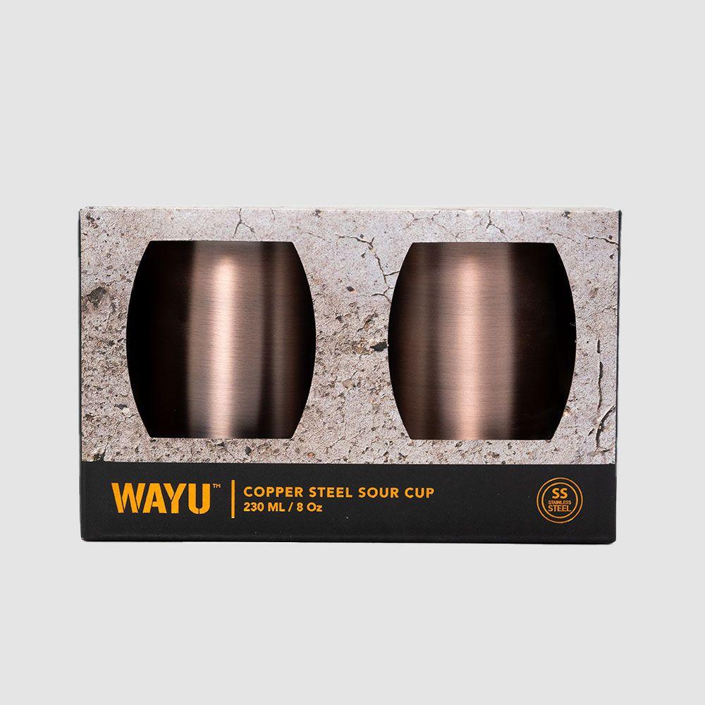 2 Vasos Aperitivo Copper Line Wayu-2