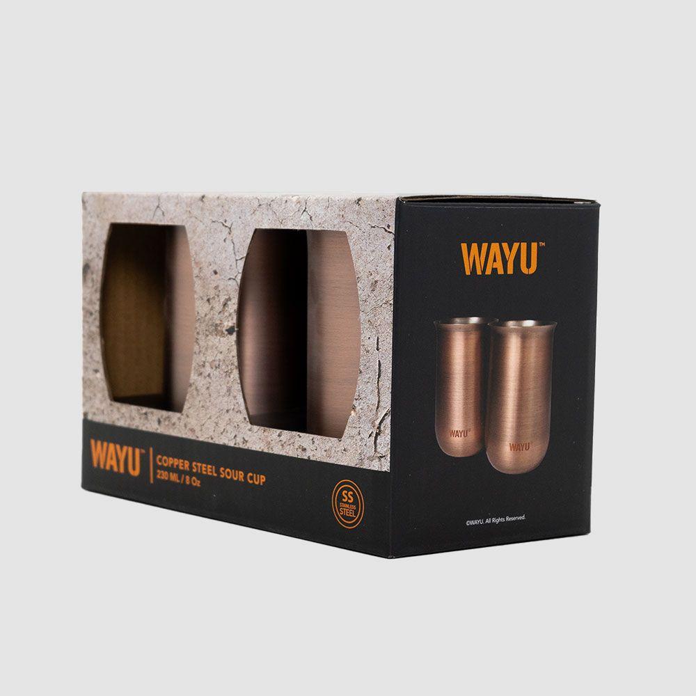 2 Vasos Aperitivo Copper Line Wayu-3