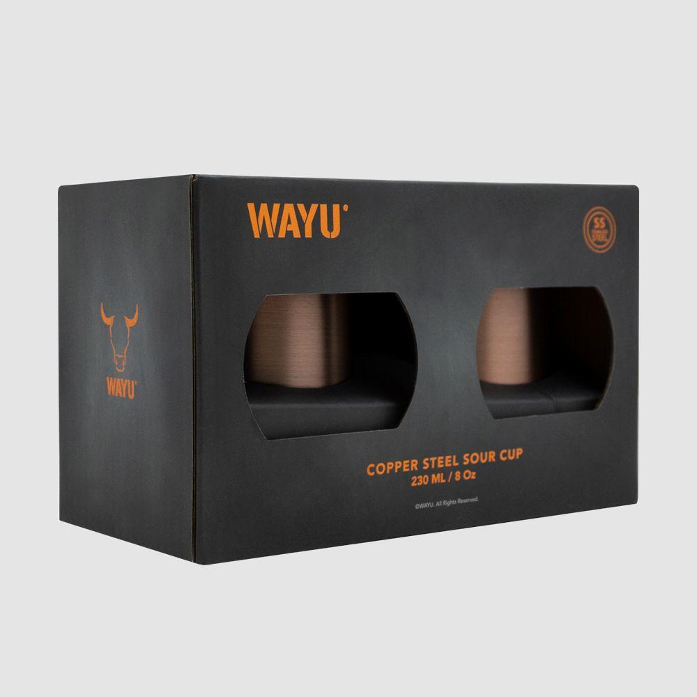2 Vasos Aperitivo Copper Line Wayu-4