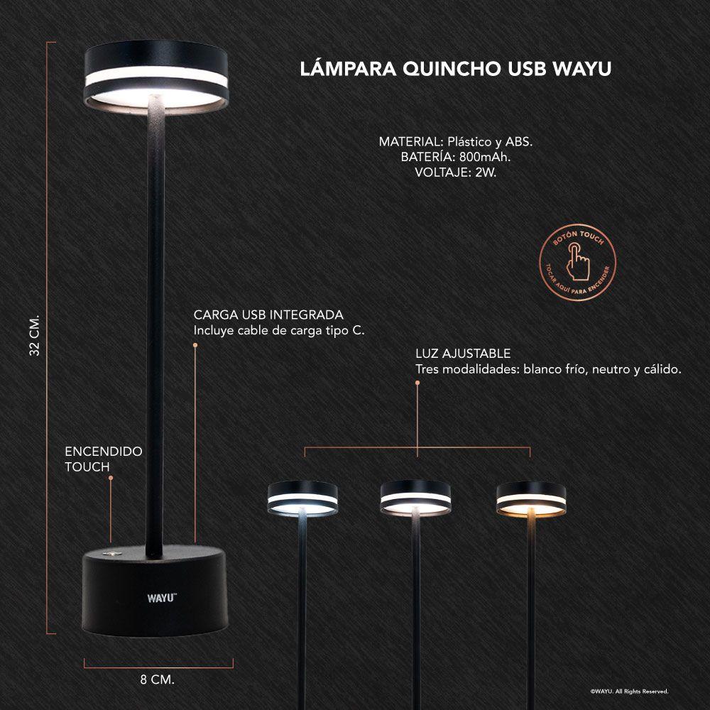 Lámpara Quincho USB Wayu-4