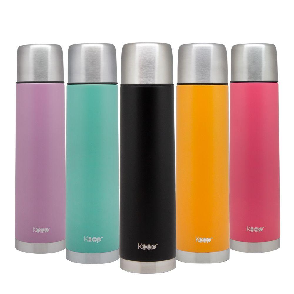 Termo Bala 1.0L Rubber keep -NEGRO-2
