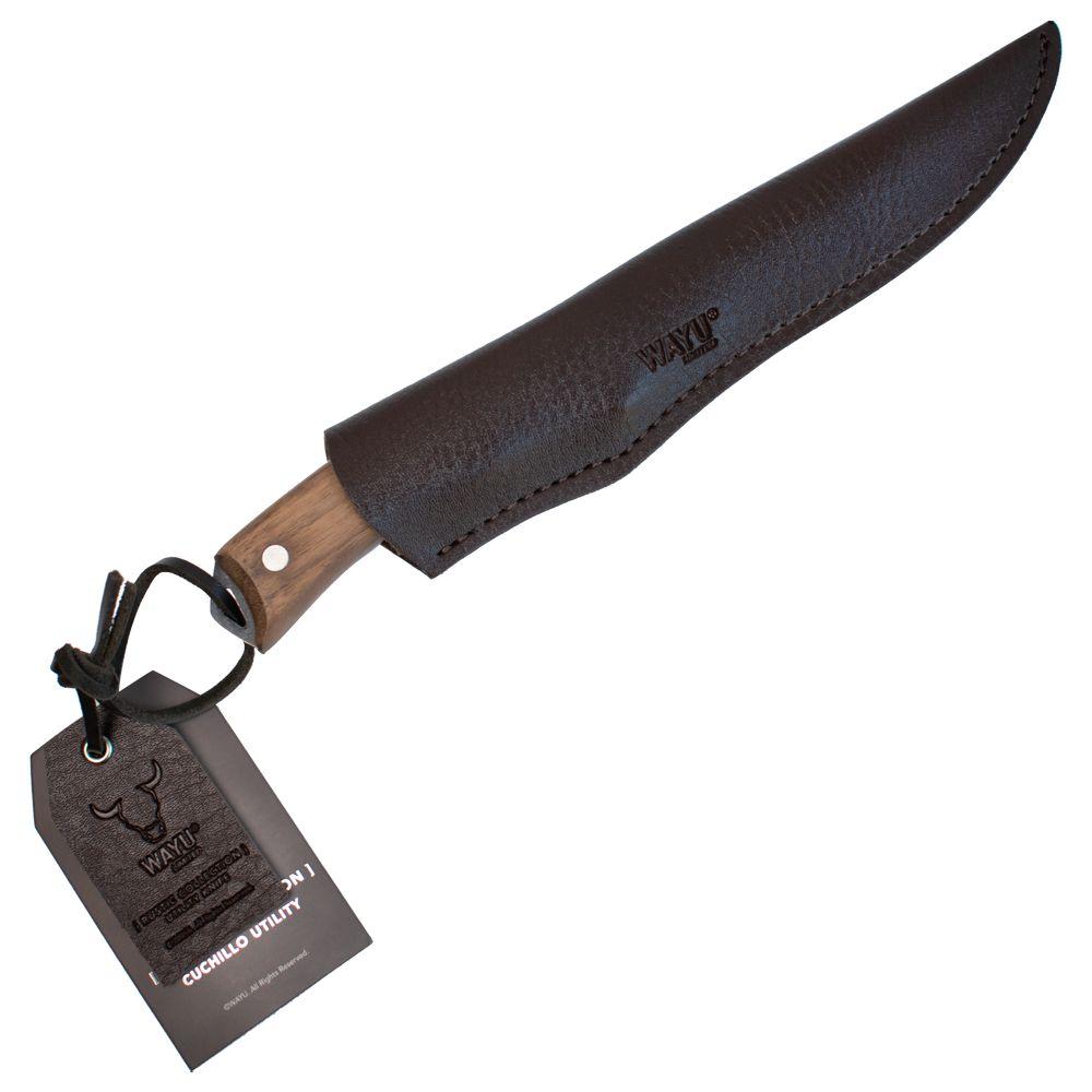 Cuchillo Utility Con Funda Rustic Collection Wayu-4