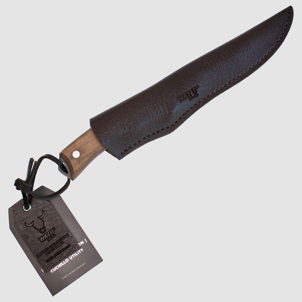 Cuchillo Utility Con Funda Rustic Collection Wayu-5