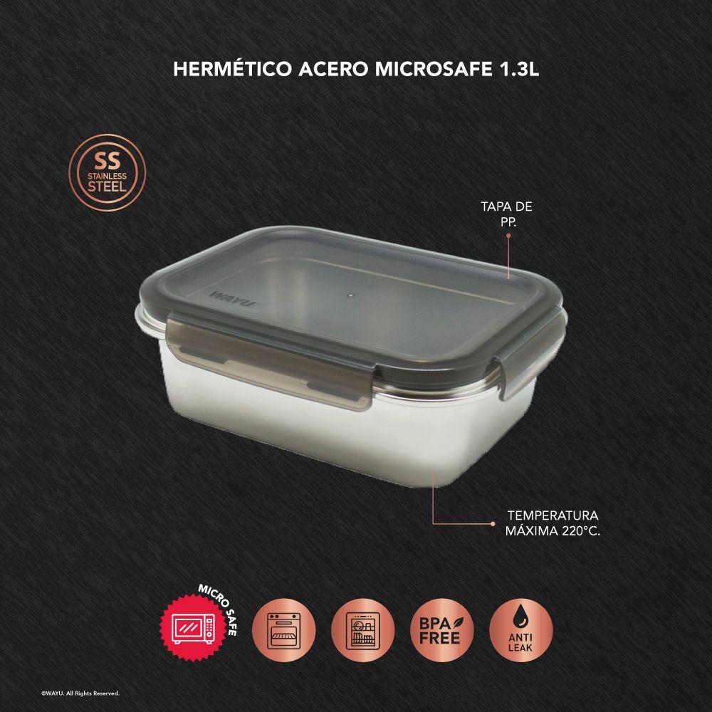Hermetico Acero Microsafe 1.3L Wayu-2