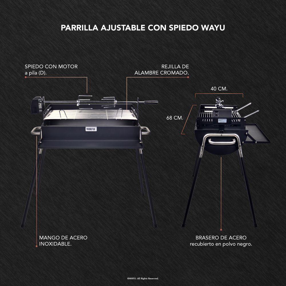 Parrilla Ajustable Con Spiedo Wayu-6
