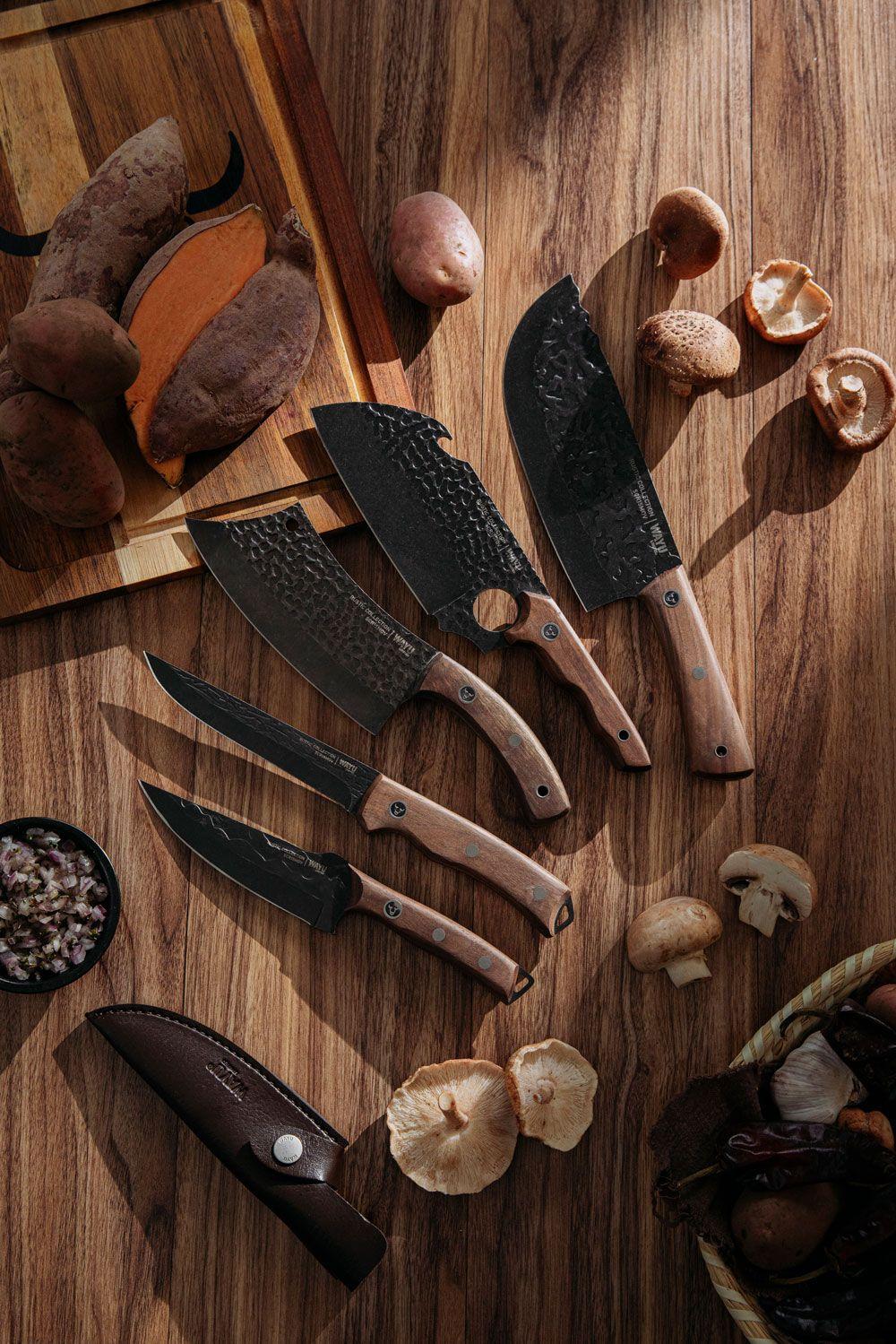 Cuchillo Serbian Con Funda Rustic Collection Wayu-6