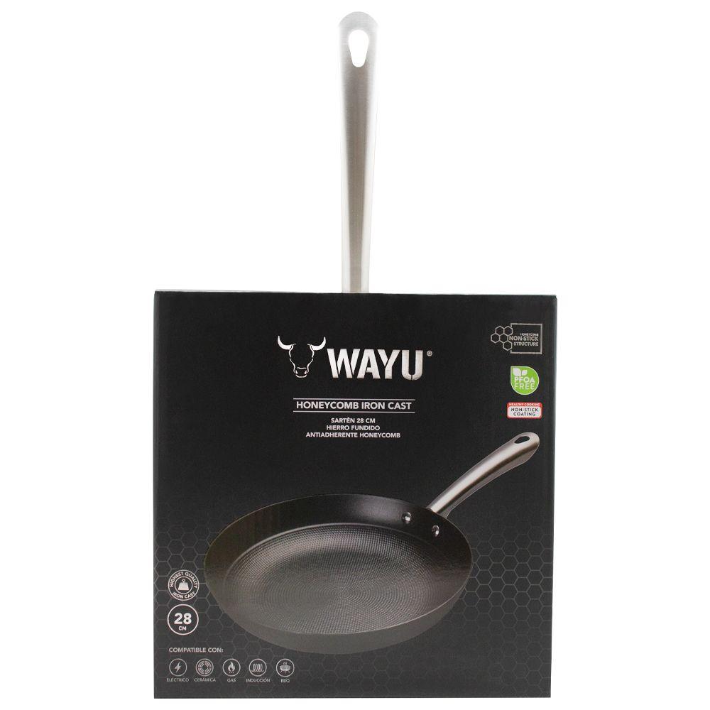 Sarten 28 Cm Iron Cast Honeycomb Wayu-4