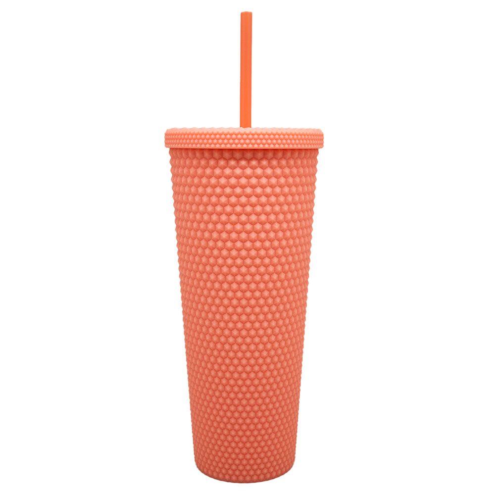 Vaso Tumbler Venti Bombilla Keep - Coral-2