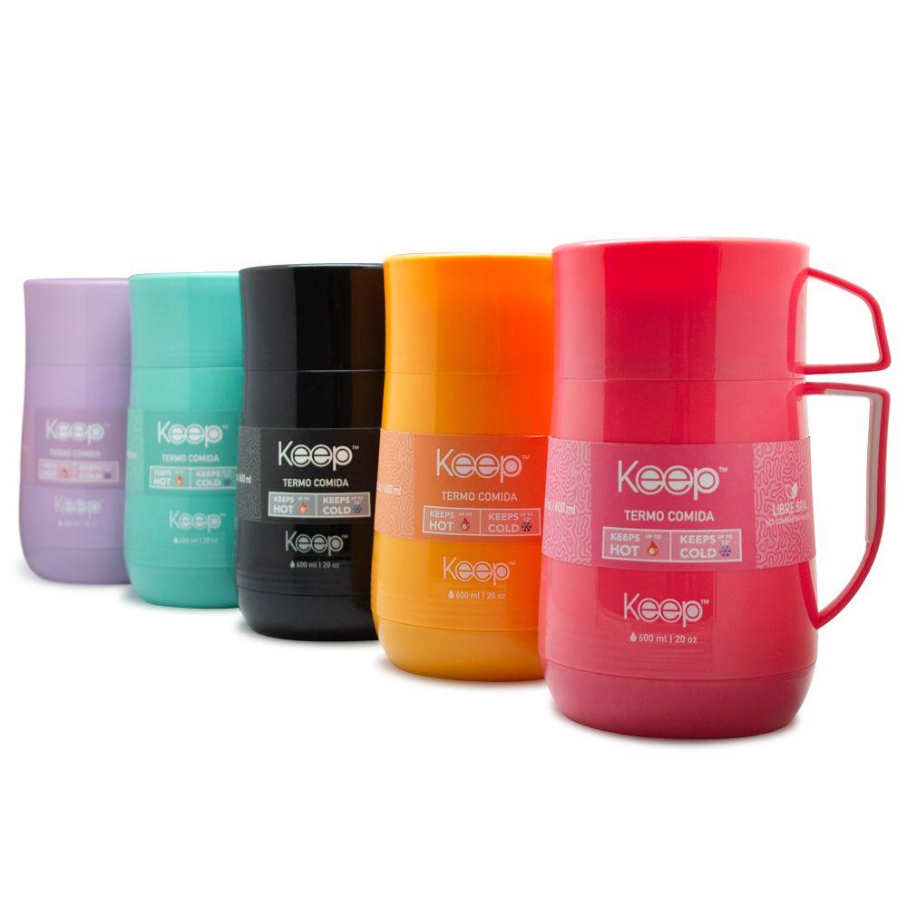 Termo Comida PP 600ml keep -ROSADO-2