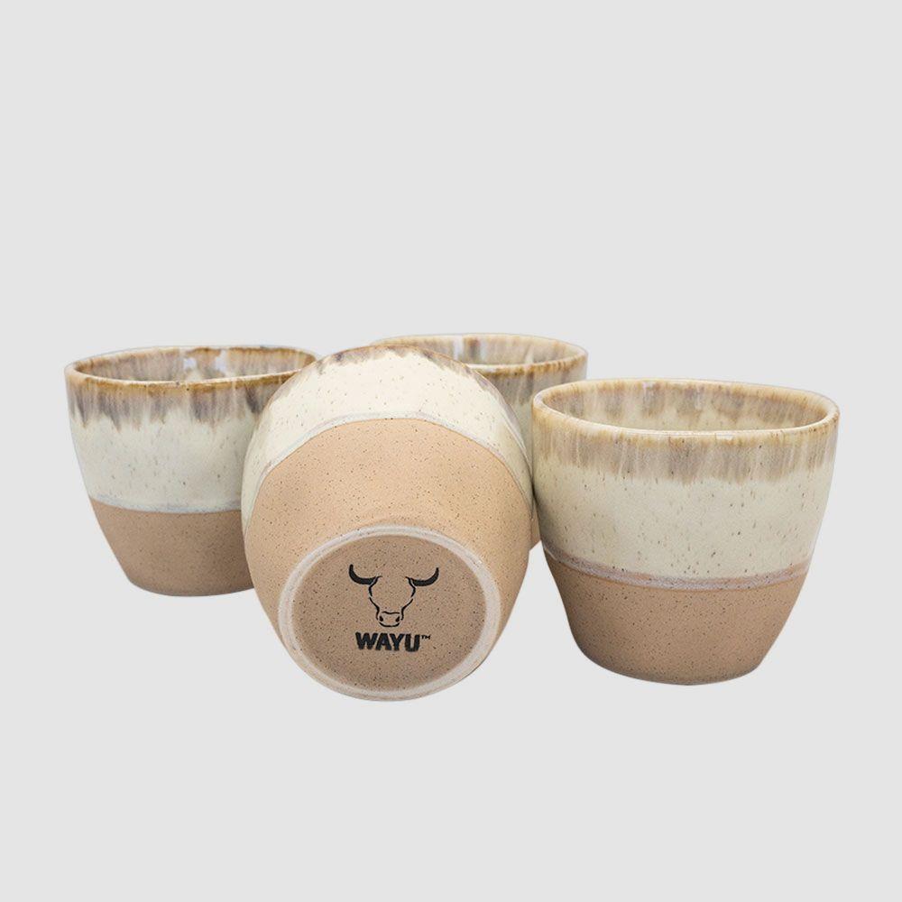 Set 4 Vasos Cerámica Wayu-2