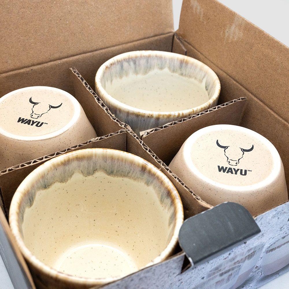 Set 4 Vasos Cerámica Wayu-6