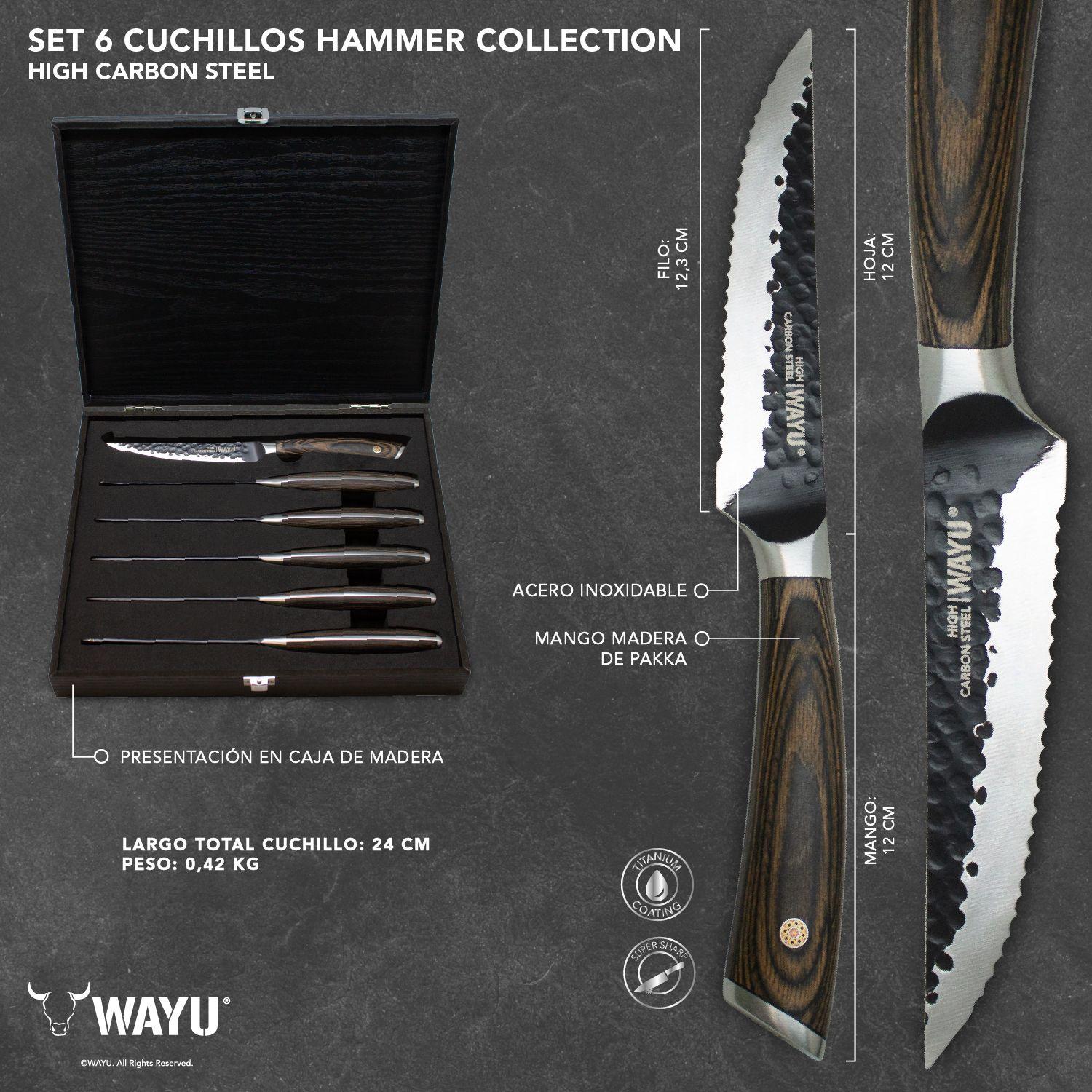 Set 6 Cuchillos Hammer Collection Wayu-3