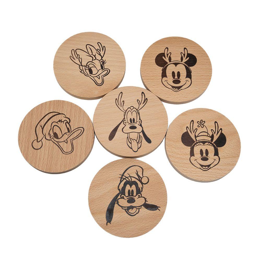 Set 6 Posavasos Madera Navidad-Disney Classic-3