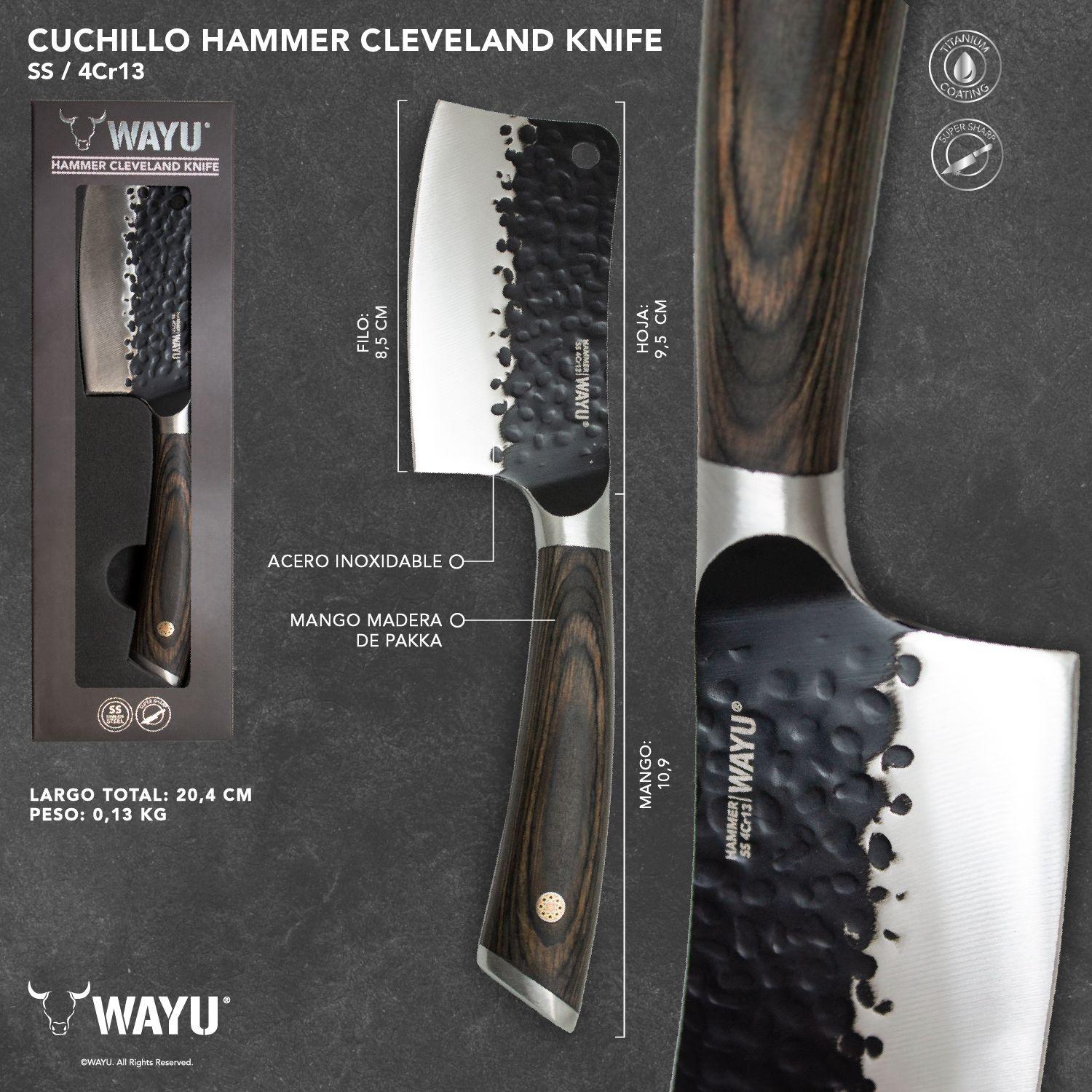 Cuchillo Hammer Cleveland 3.5" Wayu-3