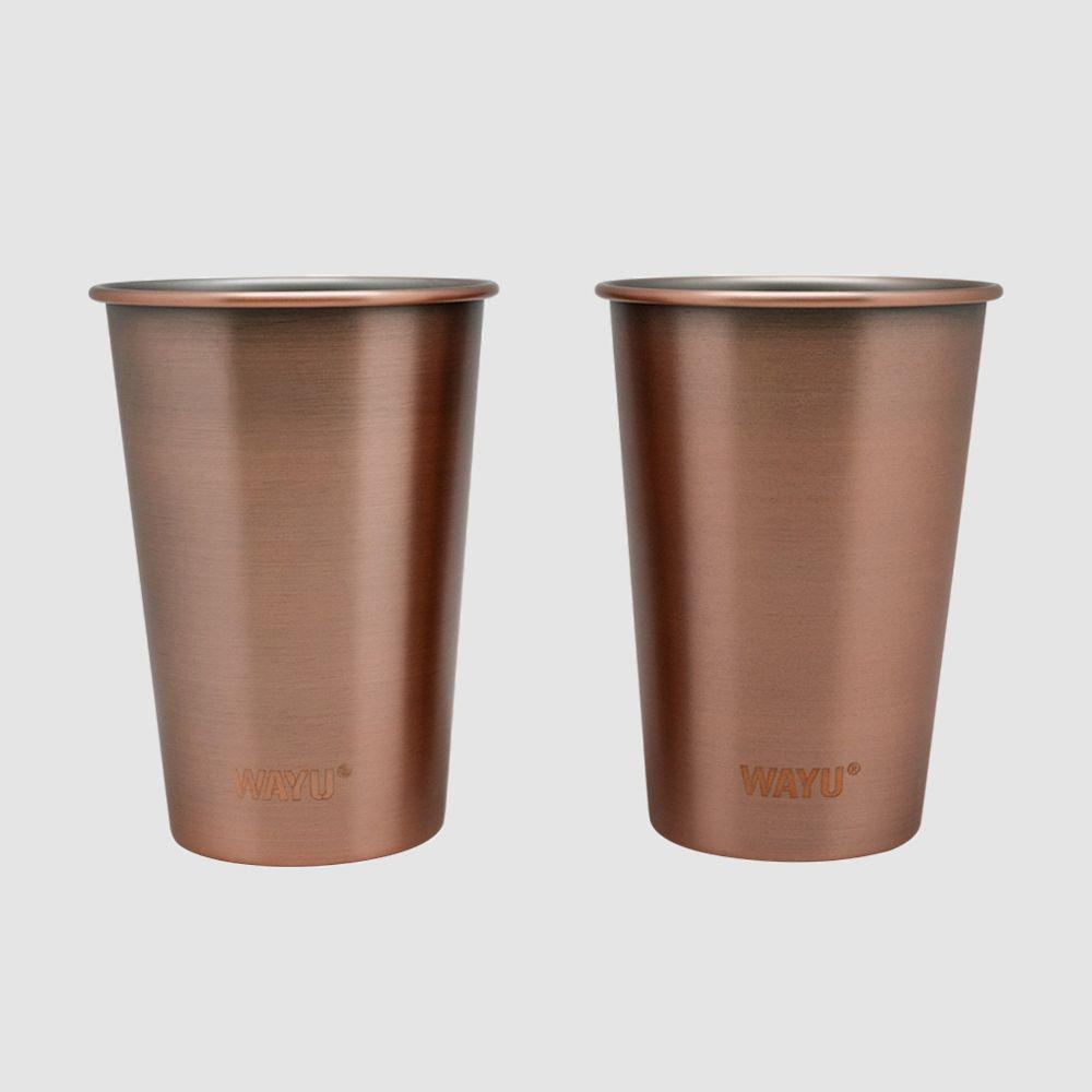 Set 2 Vasos 500 Ml Copper Line Wayu-2