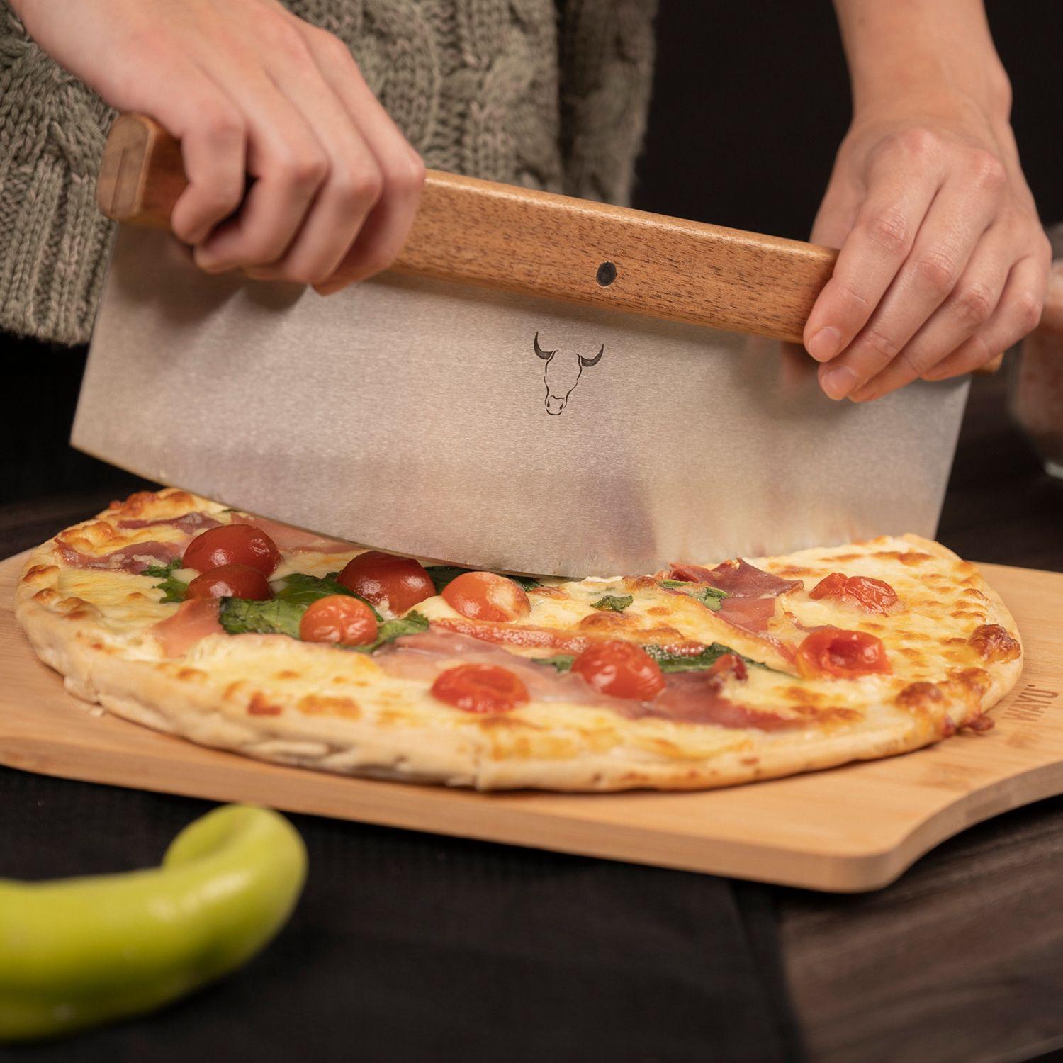 Set Pizza Piedra y Cortador XL Wayu-3