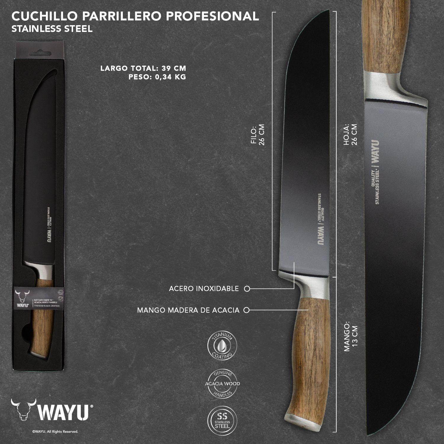 Cuchillo Parrillero Profesional Wayu-3