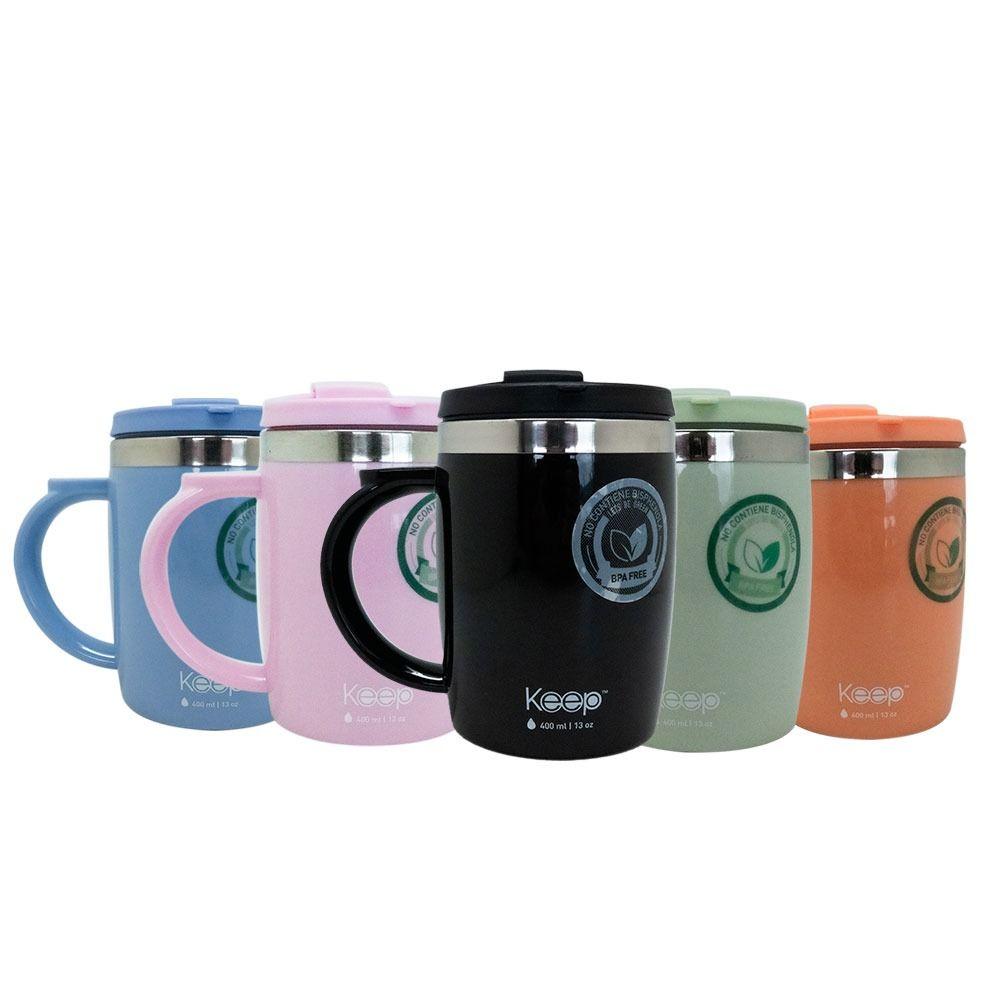 MUG TERMO COLORES 400ML KEEP - PISTACHO-3