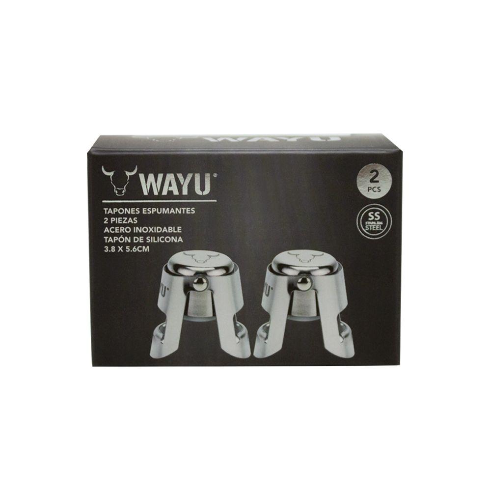 Set 2 Tapones Espumante Champagne Wayu-4