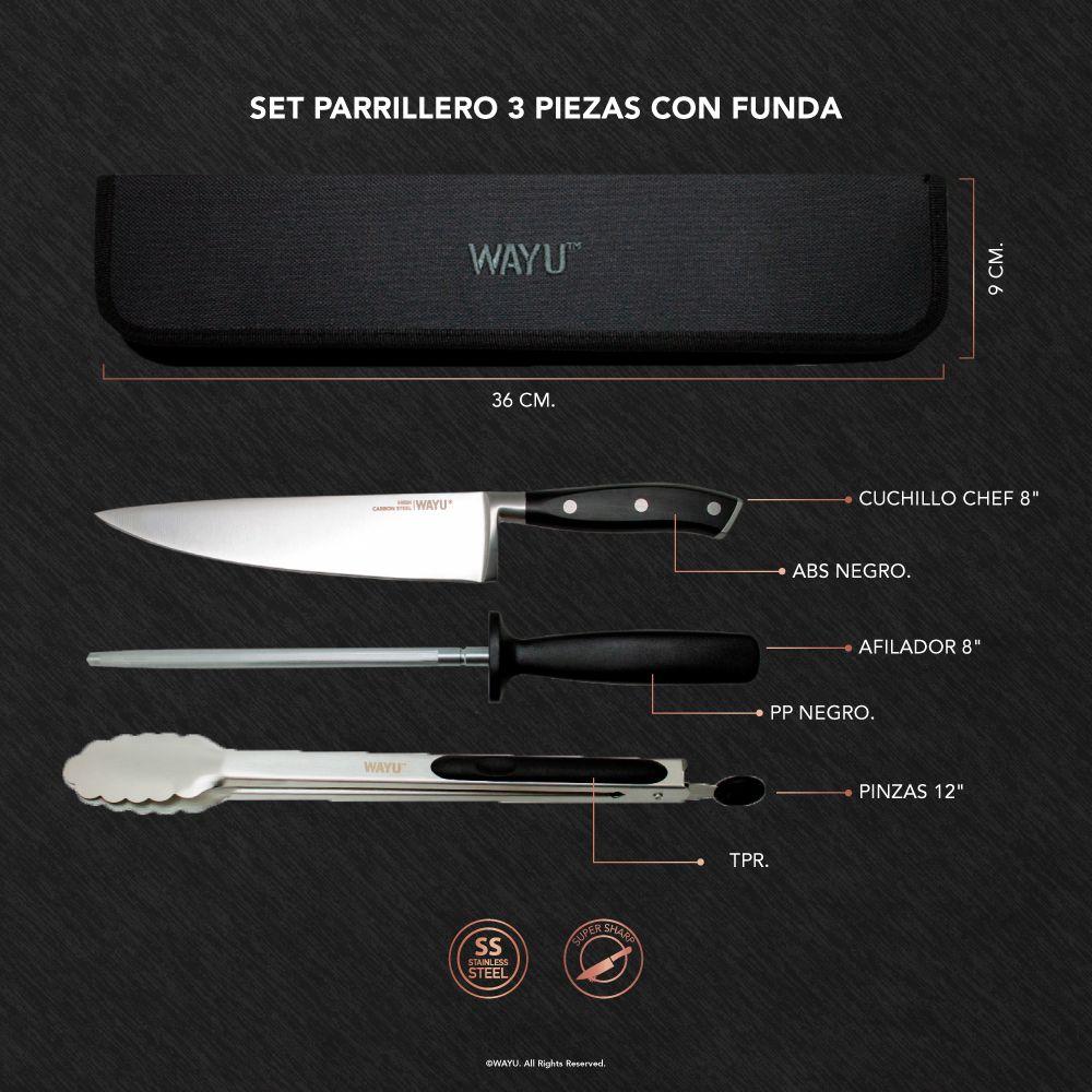 Set Parrillero 3 Piezas Wayu-2