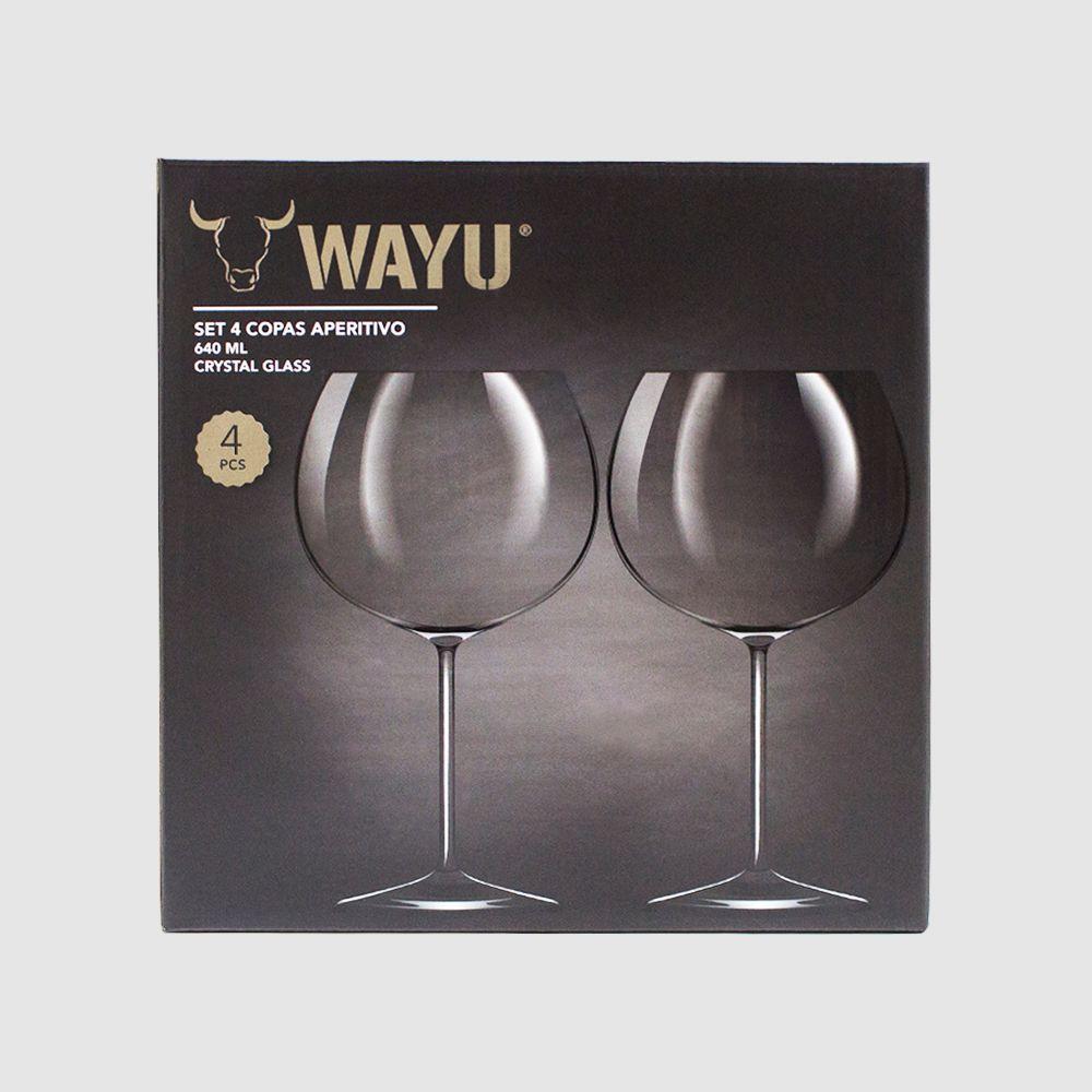 Set 4 Copas Cristal Aperitivo Wayu-2