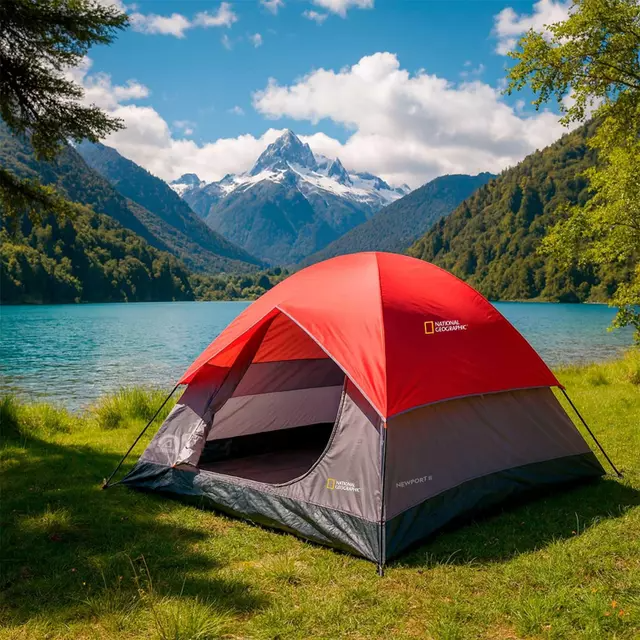 Carpa 2 Personas Newport Roja National Geographic-2