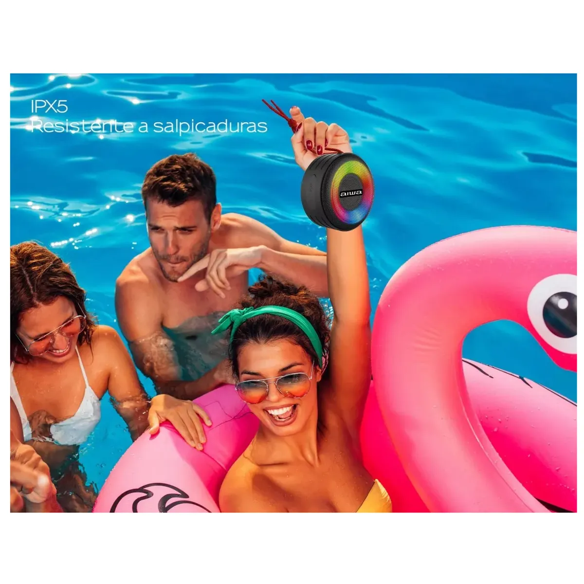 Parlante Portatil Bluetooth Aiwa Awsj216 Ipx6 Waterproof-3