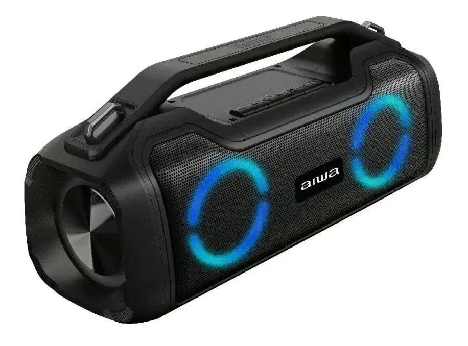 Parlante Aiwa AWS700BT port til con bluetooth waterproof negra-3