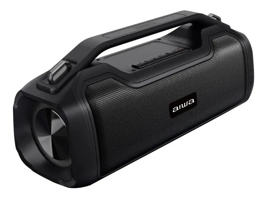 Parlante Aiwa AWS700BT port til con bluetooth waterproof negra-6
