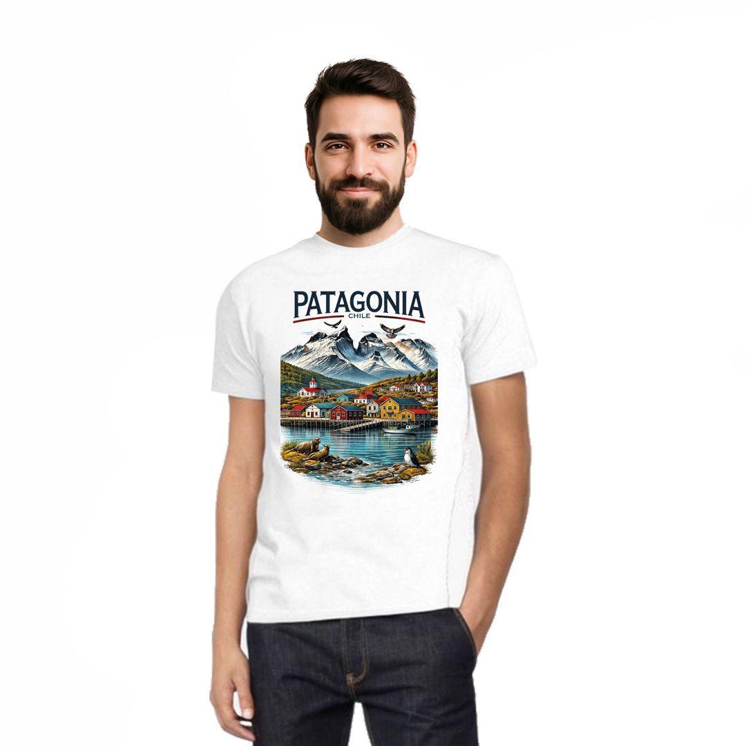 Poleras Love Patagonia Chile Algodon Premium Manga Corta C#4-0