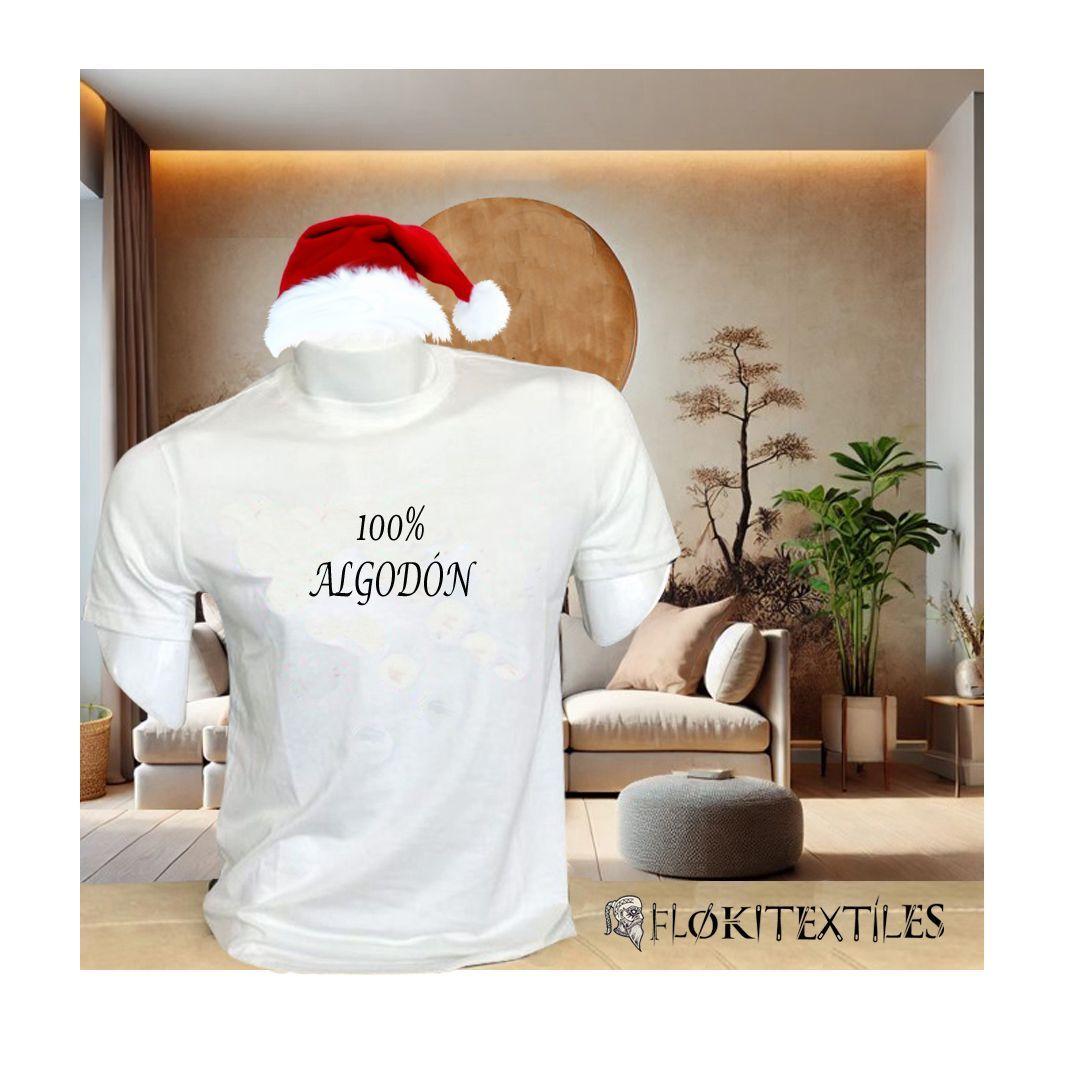 Poleras Navidad Algodon Manga Corta Unisex Ref16-2