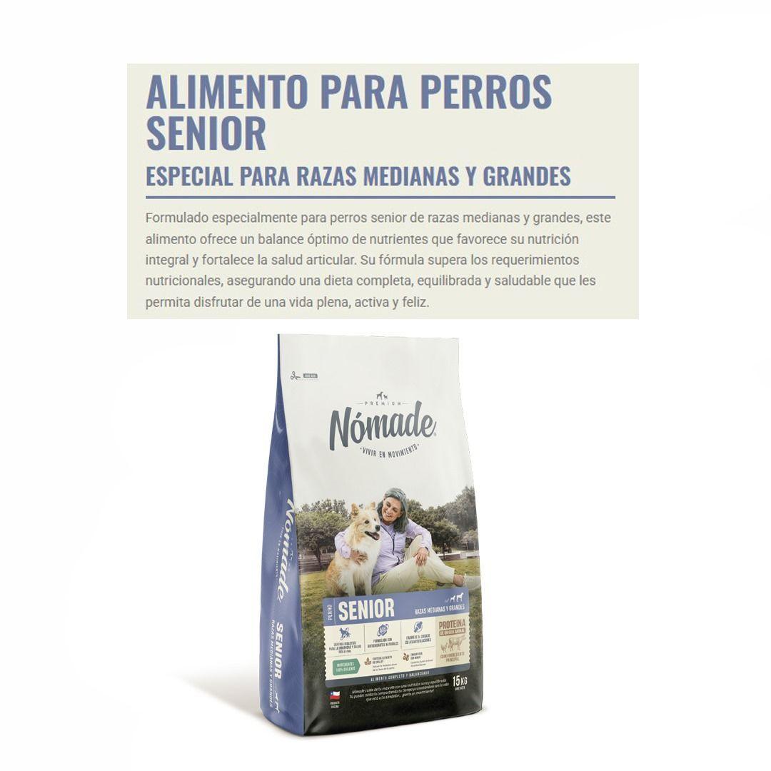 Alimento Senior Nomade Raza Mediana Grande 15kg-2