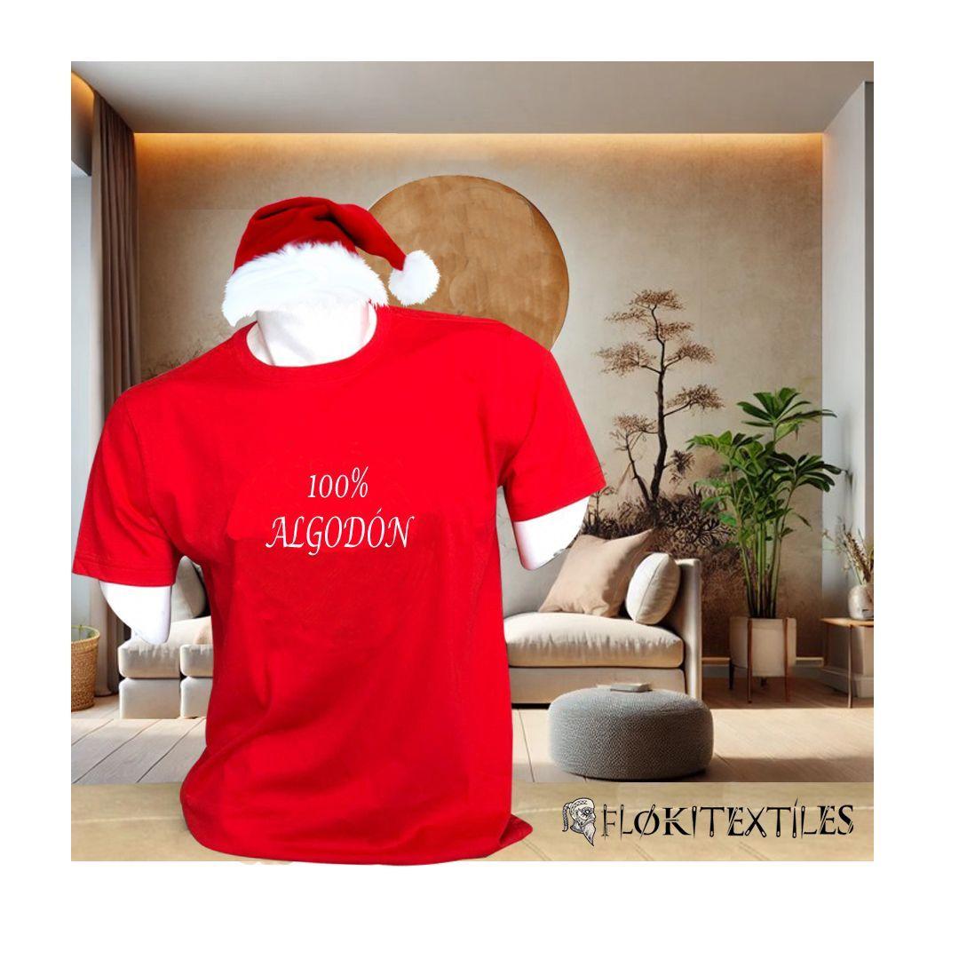 Poleras Navidad Algodon Manga Corta Unisex Ref5-2