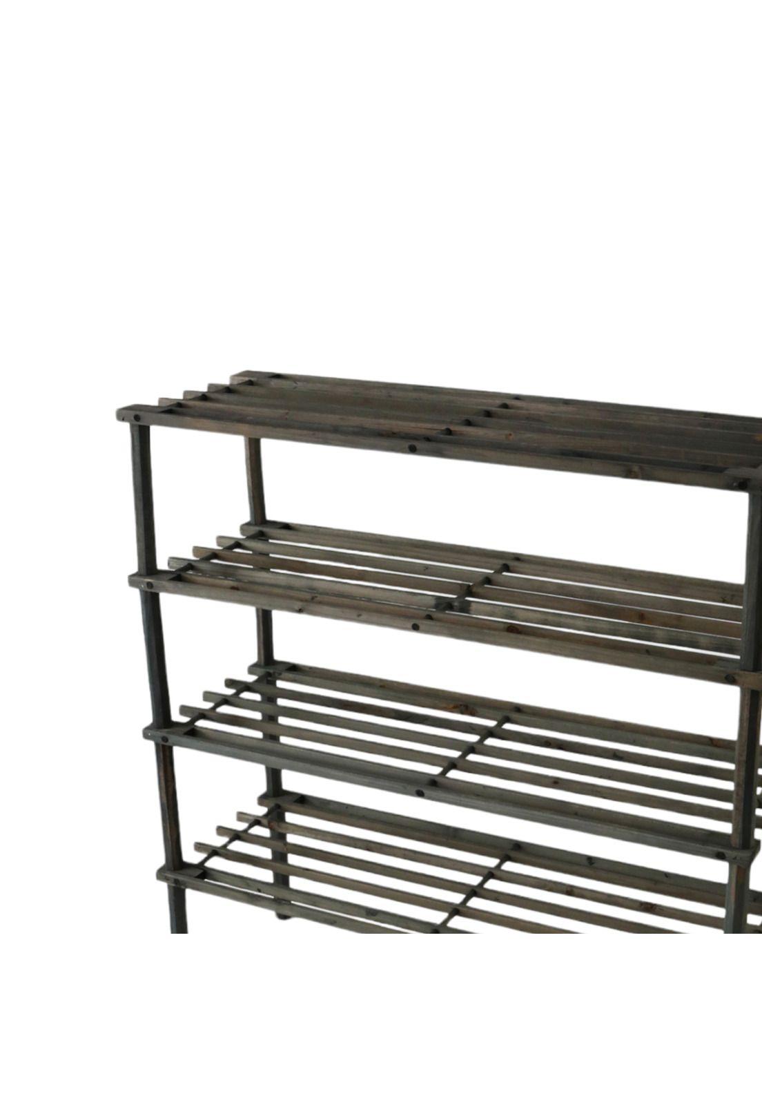 Zapatero Organizador Madera 4 Niveles 67x63x26 CM Caoba-2