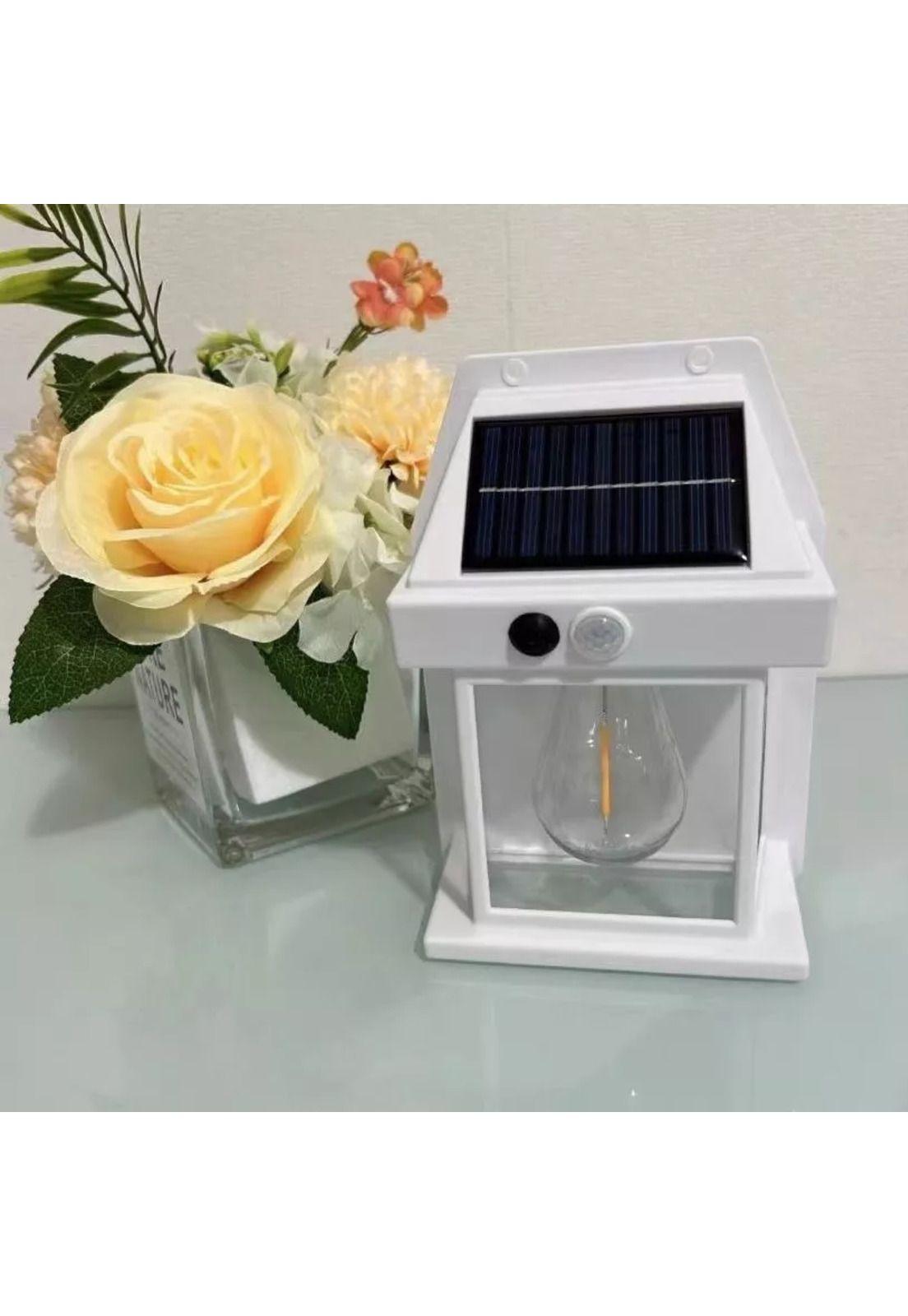 Farol Foco Solar Pared Sensor Movimiento 3.2 V Luz Cálida Blanco-3