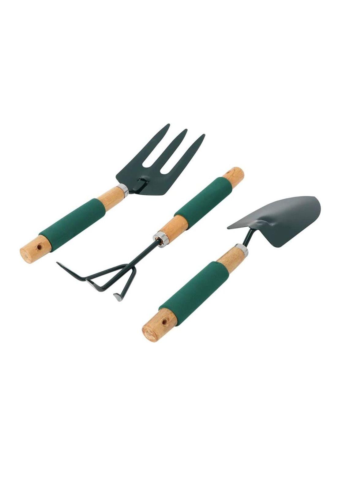 Set Jardinería Huerto 3 Piezas Metal Madera-0
