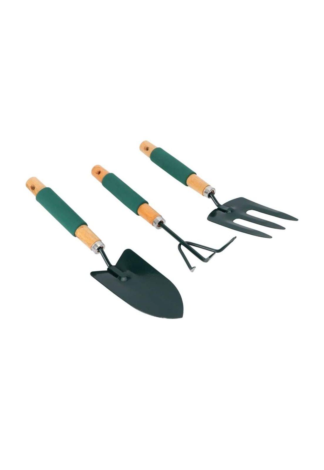 Set Jardinería Huerto 3 Piezas Metal Madera-1