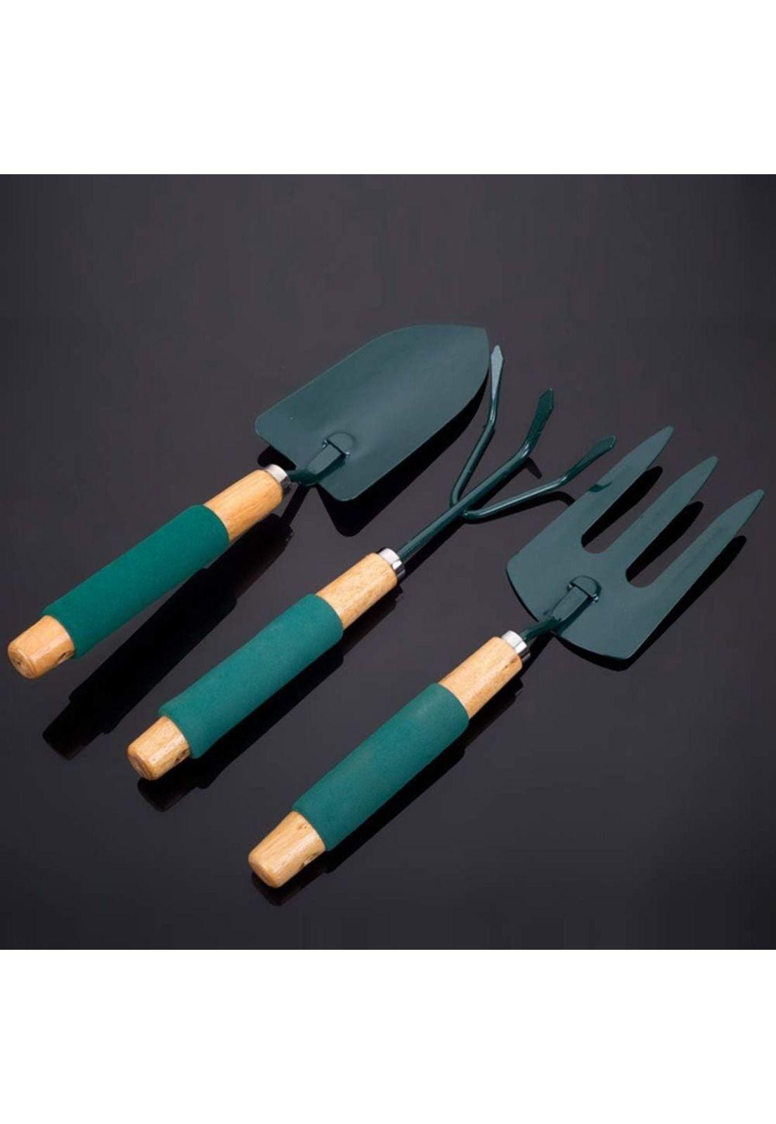 Set Jardinería Huerto 3 Piezas Metal Madera-7