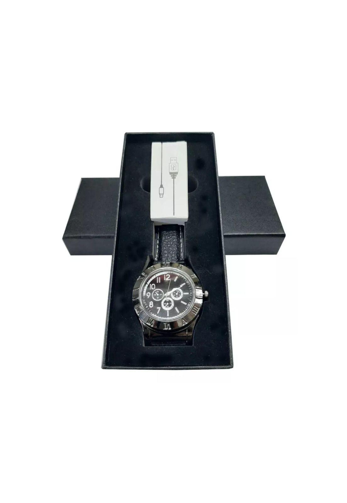 Reloj Pulsera Encendedor Recargable Usb Luz Led Hombre-3