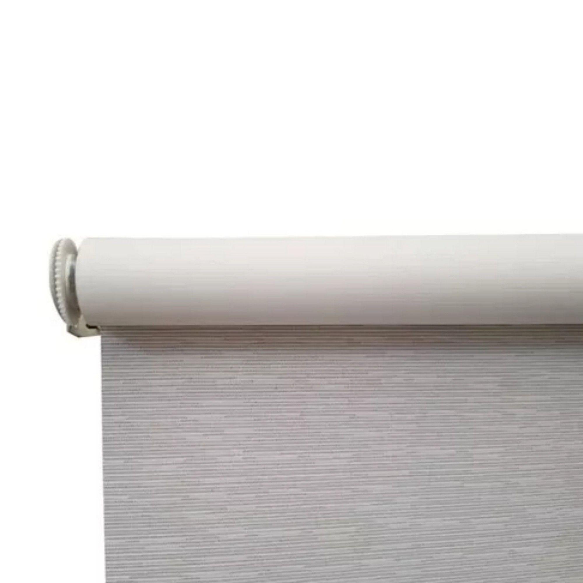 Cortina Roller Blackout Gris Diseño Jaspeado 120x120 CM-3